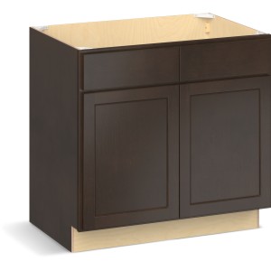 RELIABILT Parkstone II Sink Base, Espresso Stained, 36" W, 2 Doors, Fully Assembled - 641033 | Lowe's Pro Supply